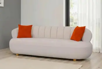 Divan treshe Atelier del Sofa, Roma, i bardhë