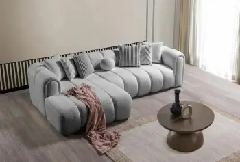 Këndare Atelier del Sofa, N-Line, kënd i majtë, ngjyrë gri