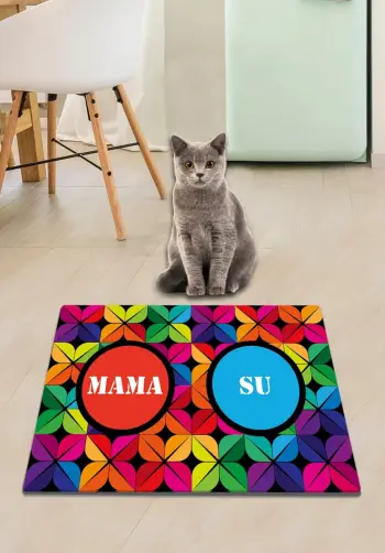 Tapet për rërë maceje, shumëngjyrësh, Paws &amp; Whiskers, 40x60cm