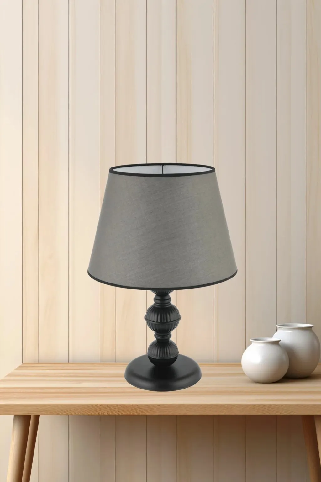 Llambë tavoline Opviq, gri e zezë, 45cm - 1