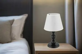Llambë tavoline Opviq, 301, gri e çelët, e zezë