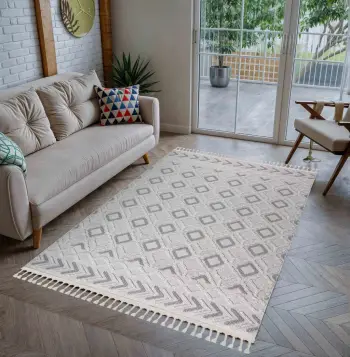 Qilim (140 x 200) Conceptum Hypnose, Polka - gri