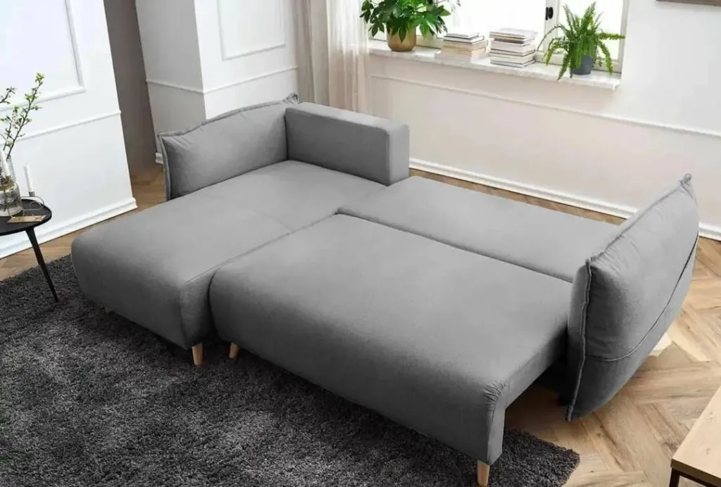 Kënd-sofë krevati Atelier del Sofa, gri, Puffy - 3