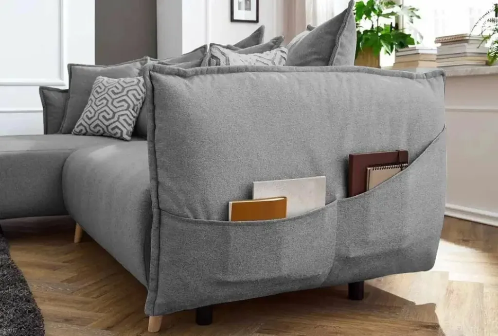Kënd-sofë krevati Atelier del Sofa, gri, Puffy - 4