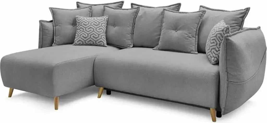 Kënd-sofë krevati Atelier del Sofa, gri, Puffy - 6