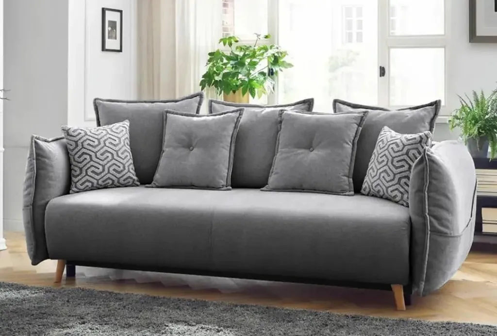 Divan-krevat treshe, Atelier del Sofa, Puffy, gri - 2