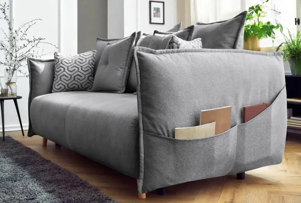 Divan-krevat treshe, Atelier del Sofa, Puffy, gri - 3