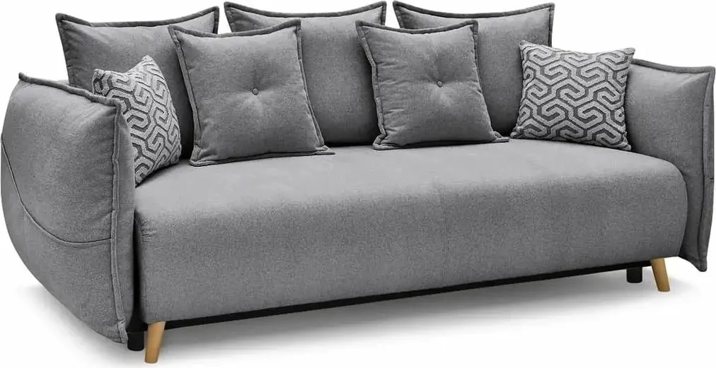 Divan-krevat treshe, Atelier del Sofa, Puffy, gri - 6