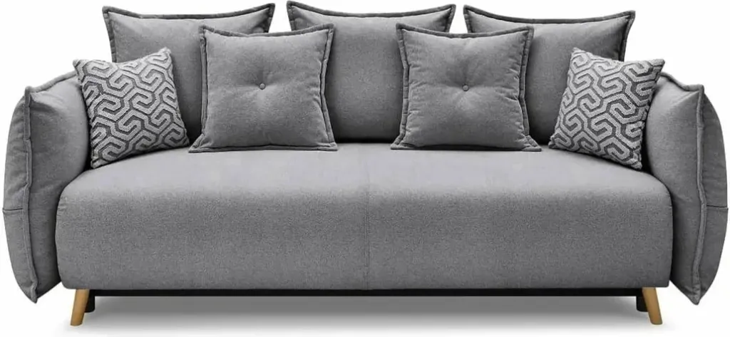 Divan-krevat treshe, Atelier del Sofa, Puffy, gri - 7