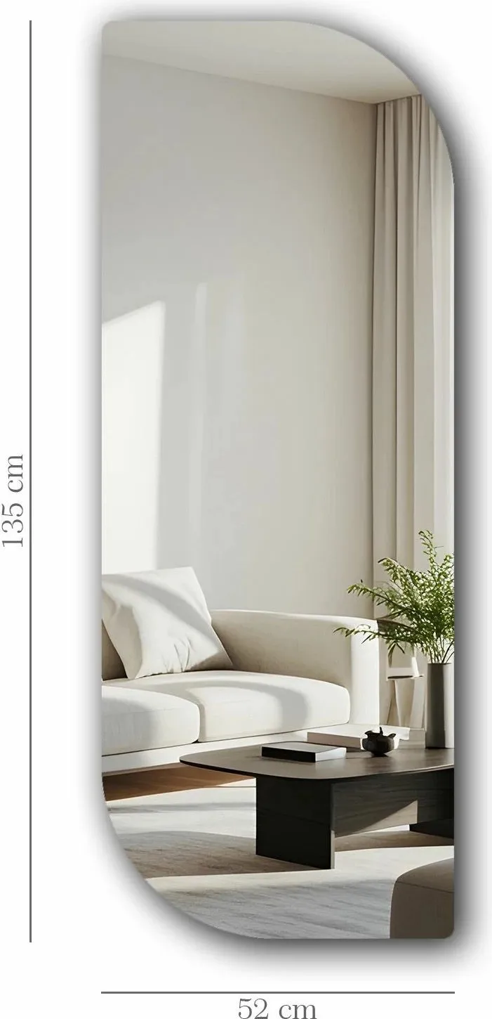 Pasqyrë Skye Decor, 52135Ayna-005, shumëngjyrëshe, 52x135cm - 8