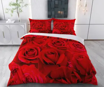 Set mbulesë jorgan XXL, jastëk, ngjyrë e kuqe, L'Essentiel Linge de Maison, Rabella