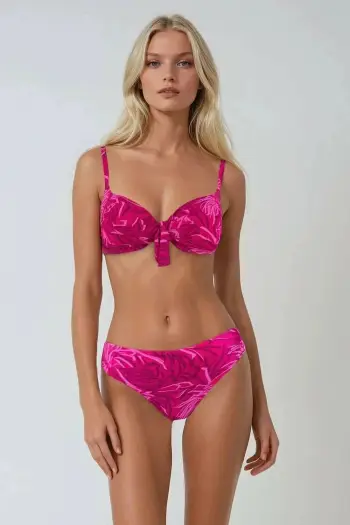 Set bikini dy pjesësh, ngjyrë rozë, Jumeon, Rapidan