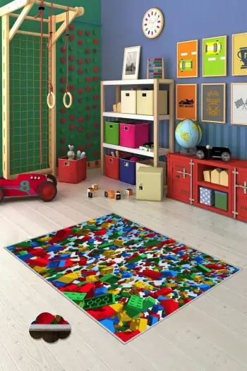 Qilim shumëngjyrësh për fëmijë, 50x80cm, Conceptum Hypnose, WOOKECE152