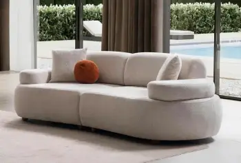 Divan treshe Atelier del Sofa, ngjyrë krem, Rio