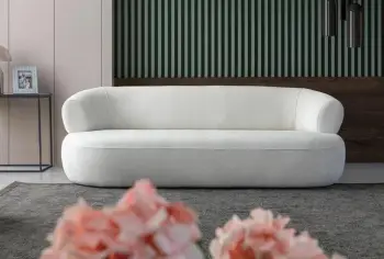 Divan treshe Atelier del Sofa, Roma, ngjyrë e bardhë