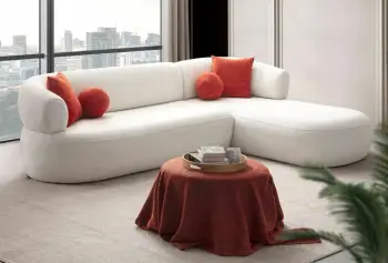 Këndsofa Atelier del Sofa, Roma, e bardhë, anë e djathtë
