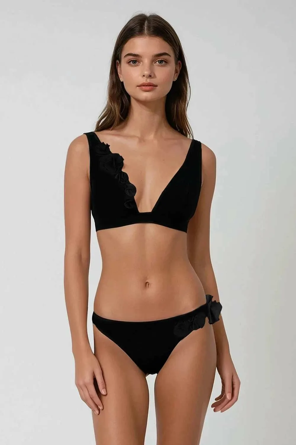 Set bikini (2 pjesë), Jumeon, rozë - e zezë - 1