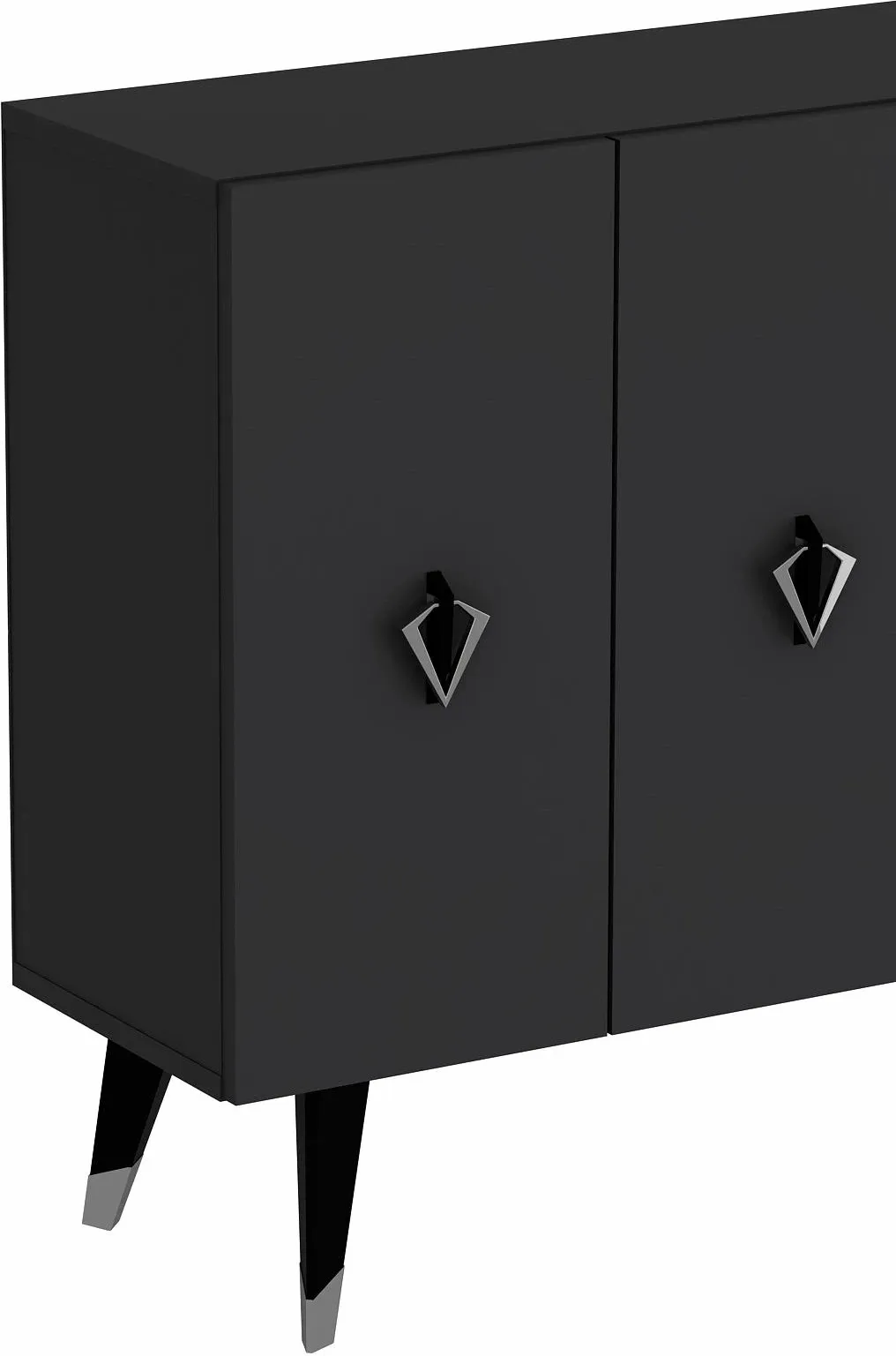 Konsol Skye Decor, anthracite, e zezë, argjend, 8164KM-32 - 5