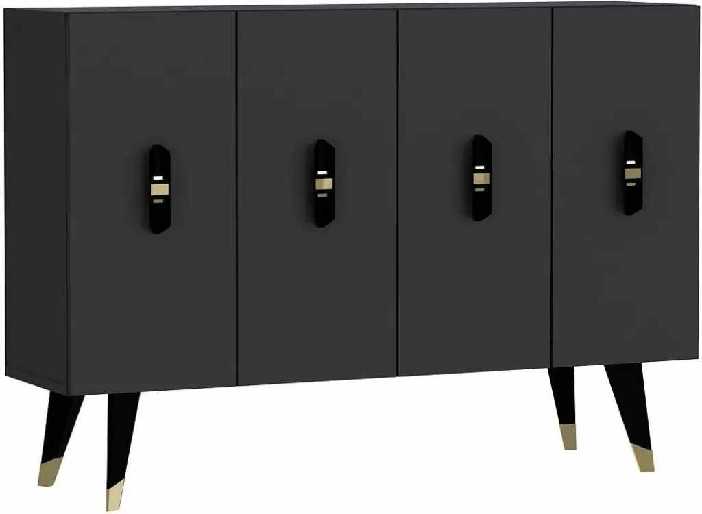 Konsol Skye Decor, anthracite, e zezë, e artë, 8170KM-32 - 4