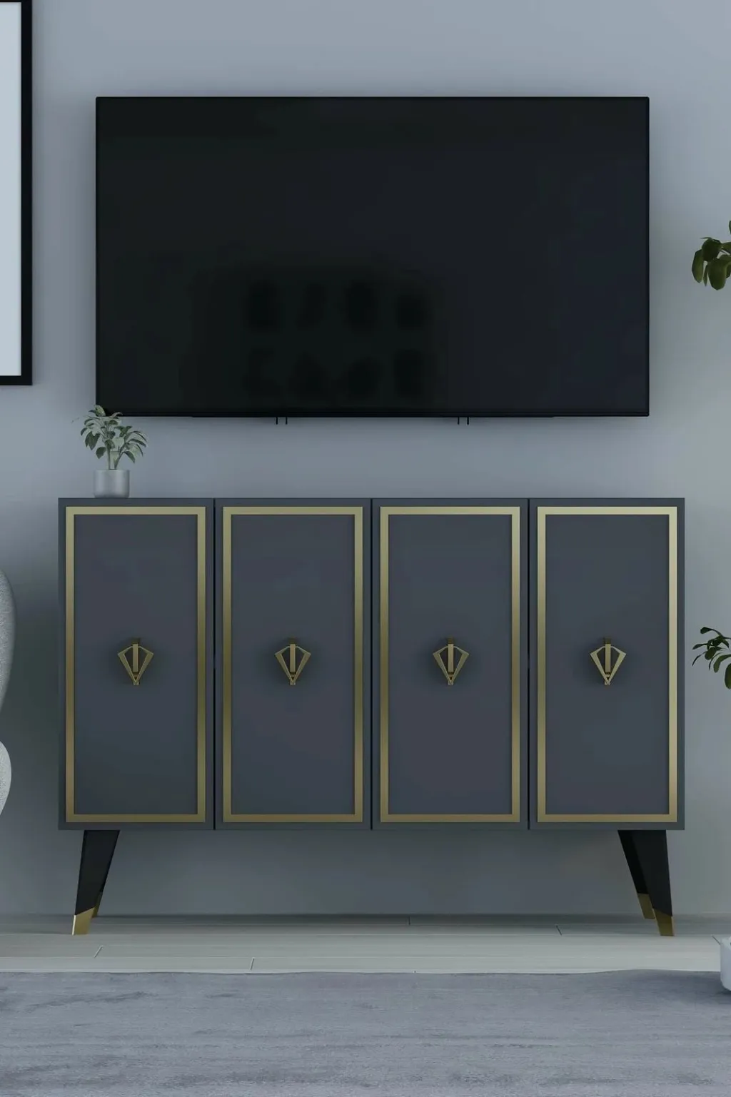 Konsol Skye Decor, anthracite, ar, 8177KM-32 - 2