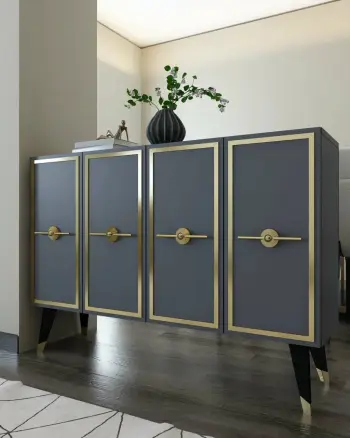 Konsol Skye Decor, anthracite, gold, 8174KM-32
