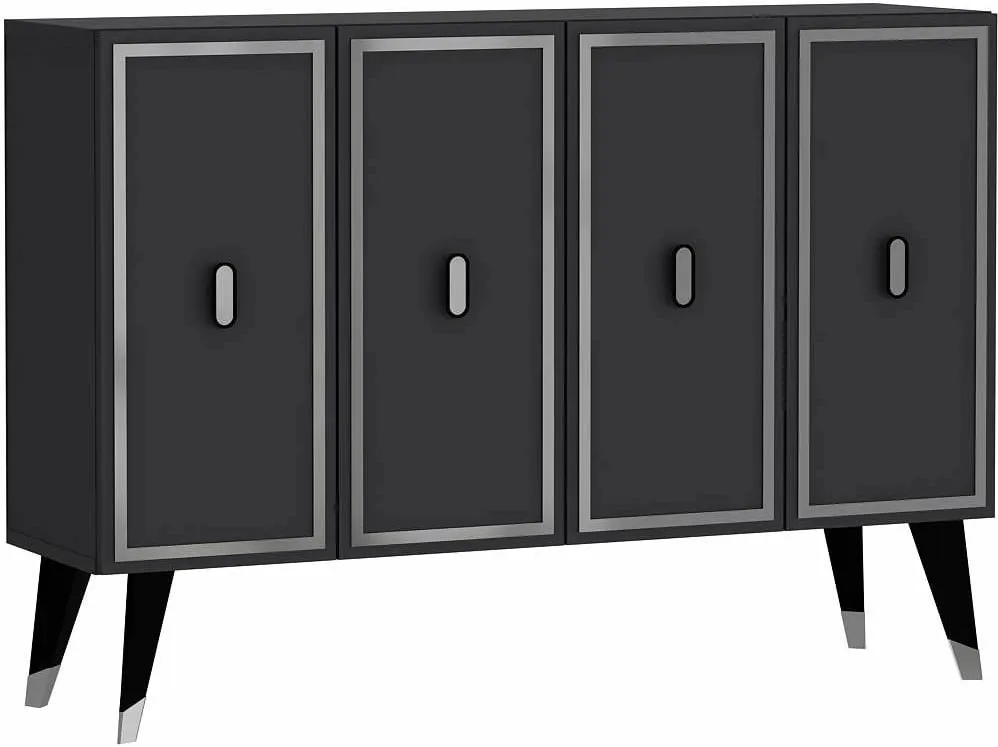 Konsol Skye Decor, anthracite, e zezë, argjend, 8173KM-32 - 4