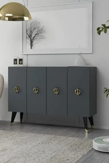 Konsol Skye Decor, anthracite, gold, 8185KM-32