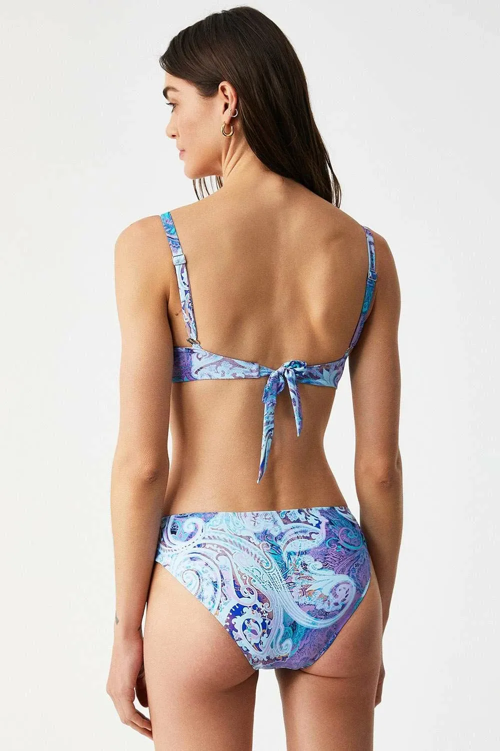 Set bikini dy pjesësh Jumeon, Selenda, ngjyrë lejla - 2