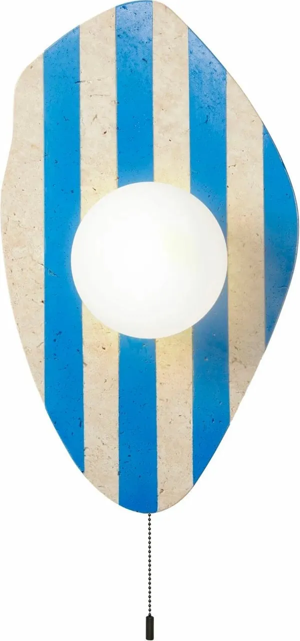 Llambë muri Opviq, Sıde, ngjyrë bezhë, bardhë, kaltër - 3