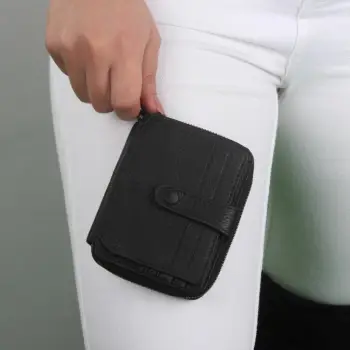 Portofol lëkure i zi, Zoozie Bags, 4229