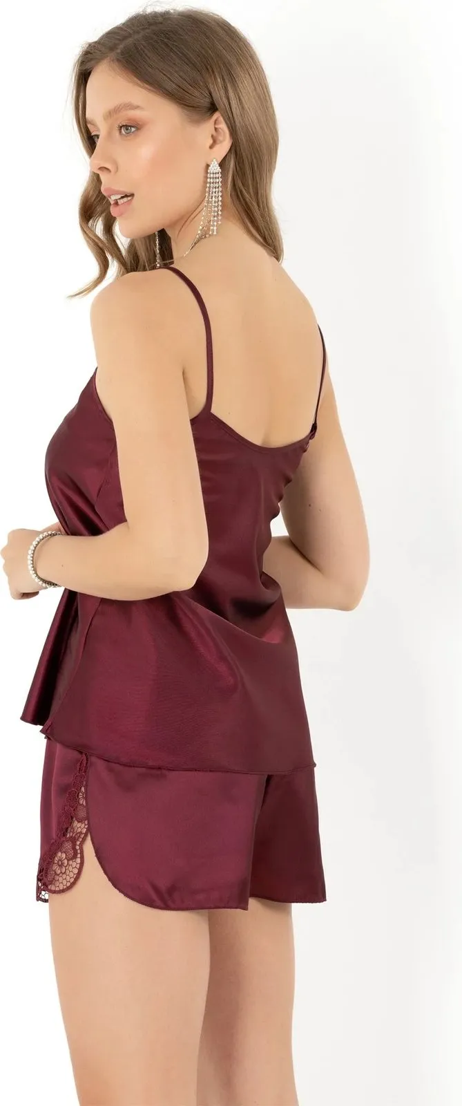 Set pizhamash për gra, ngjyrë magenta, Jumeon, 001-018051054 - 5