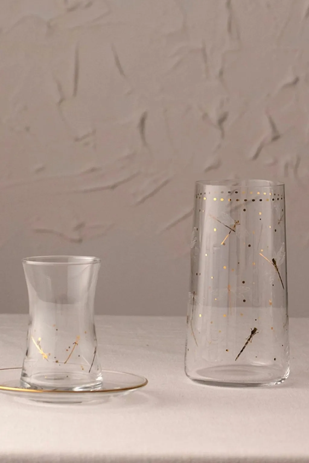 Set gotash prej qelqi (4 copë), Hermia Concept, Dragonfly 520 - 3