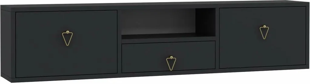 Komodë TV Skye Decor, anthracite, gold, 1303-DROP-1 - 4