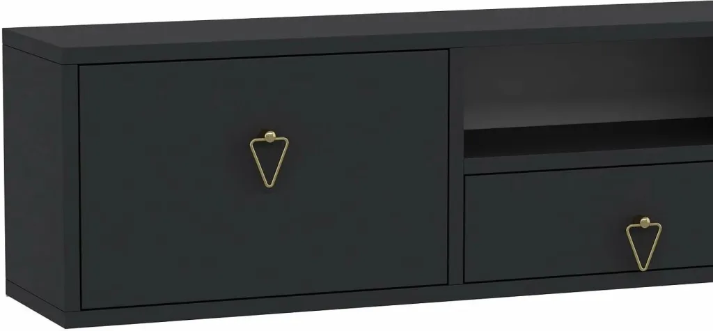 Komodë TV Skye Decor, anthracite, gold, 1303-DROP-1 - 5
