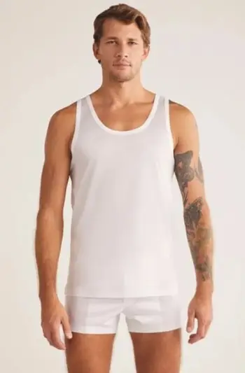 Fanellë e brendshme për meshkuj, Jumeon, e bardhë, 1C11CEAK061.005.C00018