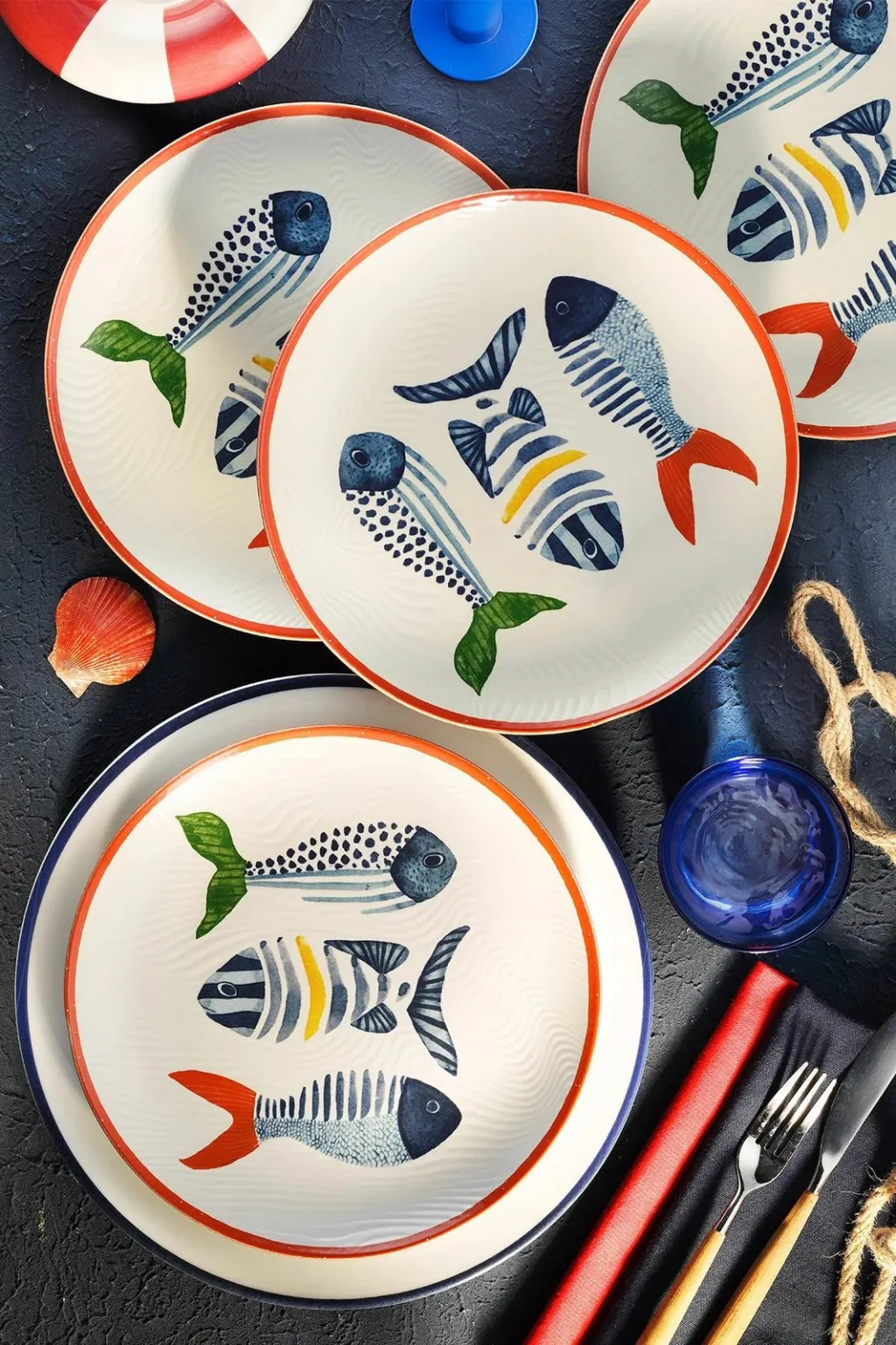 Set për servim torte (4 copë), Hermia Concept, NPHR25DUS4880920 - 1