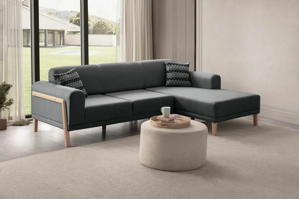 Këndare Atelier del Sofa, ngjyrë anthracite, Relax Right - 1