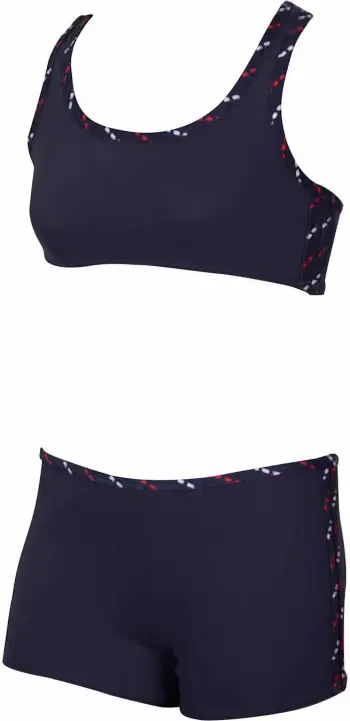 Set bikini (2 pjesë), sport, ngjyrë blu e errët, Jumeon