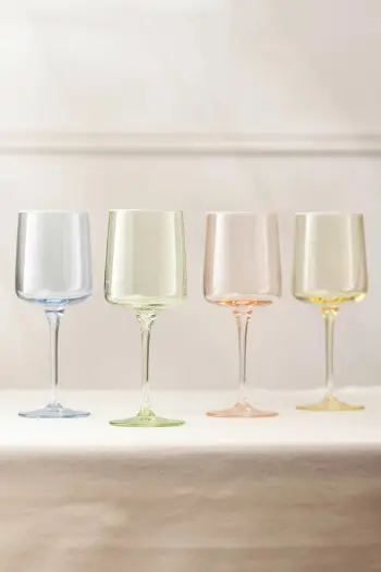 Set gotash x4 Hermia Concept, ngjyra salmon, e verdhë, e kaltër, e gjelbër, 320ml