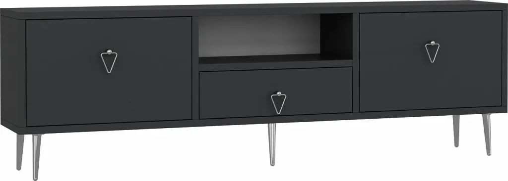 Komodë TV Skye Decor, anthracite, silver, 1306-DROP-1 - 4