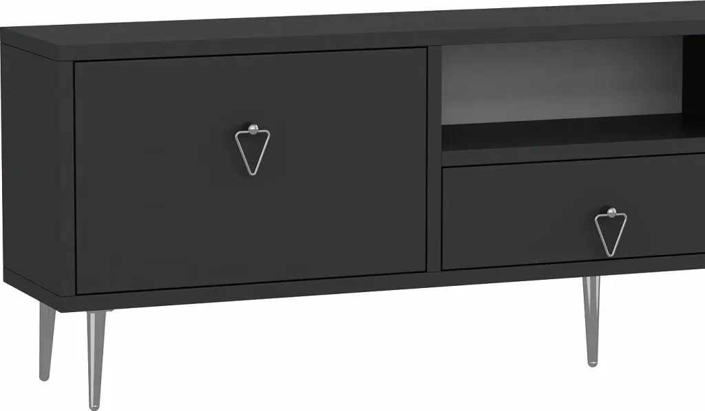 Komodë TV Skye Decor, anthracite, silver, 1306-DROP-1 - 5