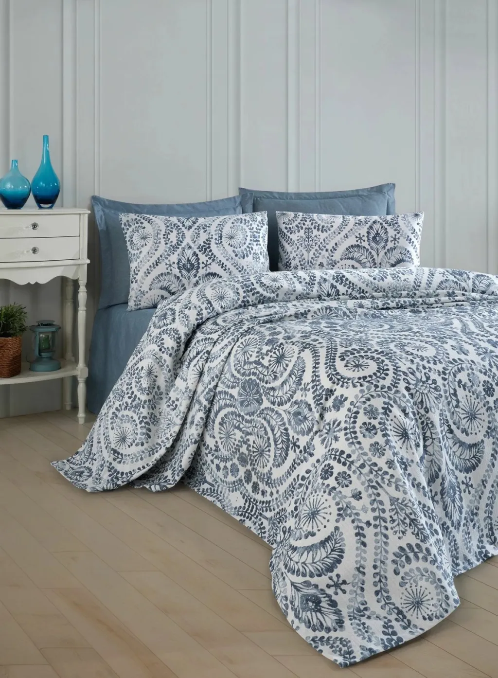 Pike teke L'Essentiel Linge de Maison, ngjyrë blu, Loop - 1