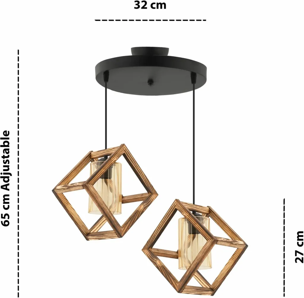 Llambë tavani Opviq, Cube Double B, xham - 3