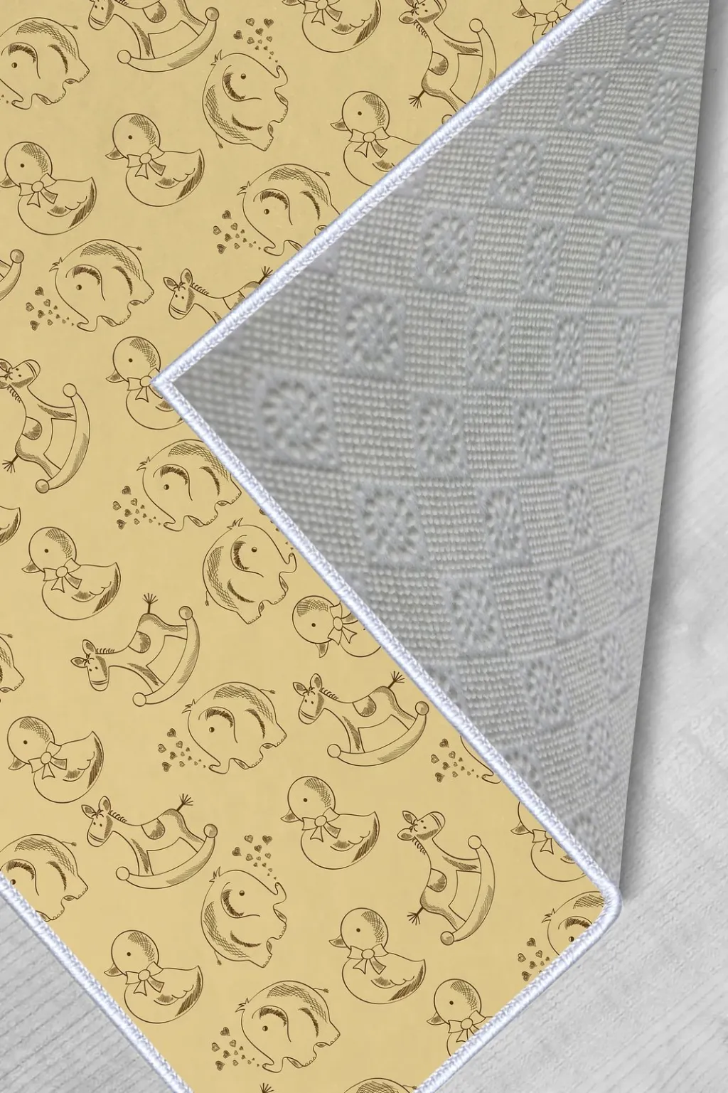 Qilim (50x80) Conceptum Hypnose, WOOKECE089, shumëngjyrësh - 4