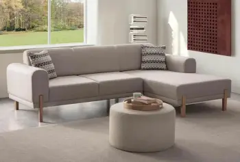 Kënd divan-krevat, ngjyrë krem, Atelier del Sofa, Relax Djathtas