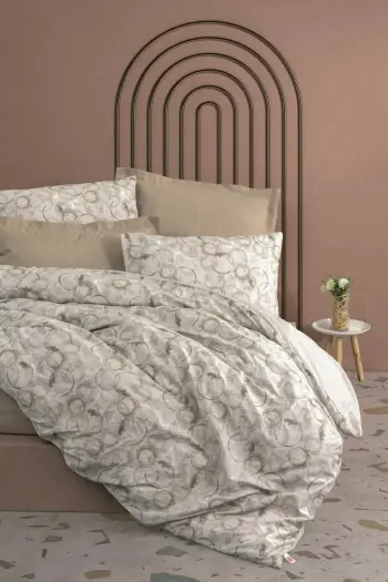 Set mbulesë për jorgan dopio, L'Essentiel Linge de Maison, ranforce, bezhë