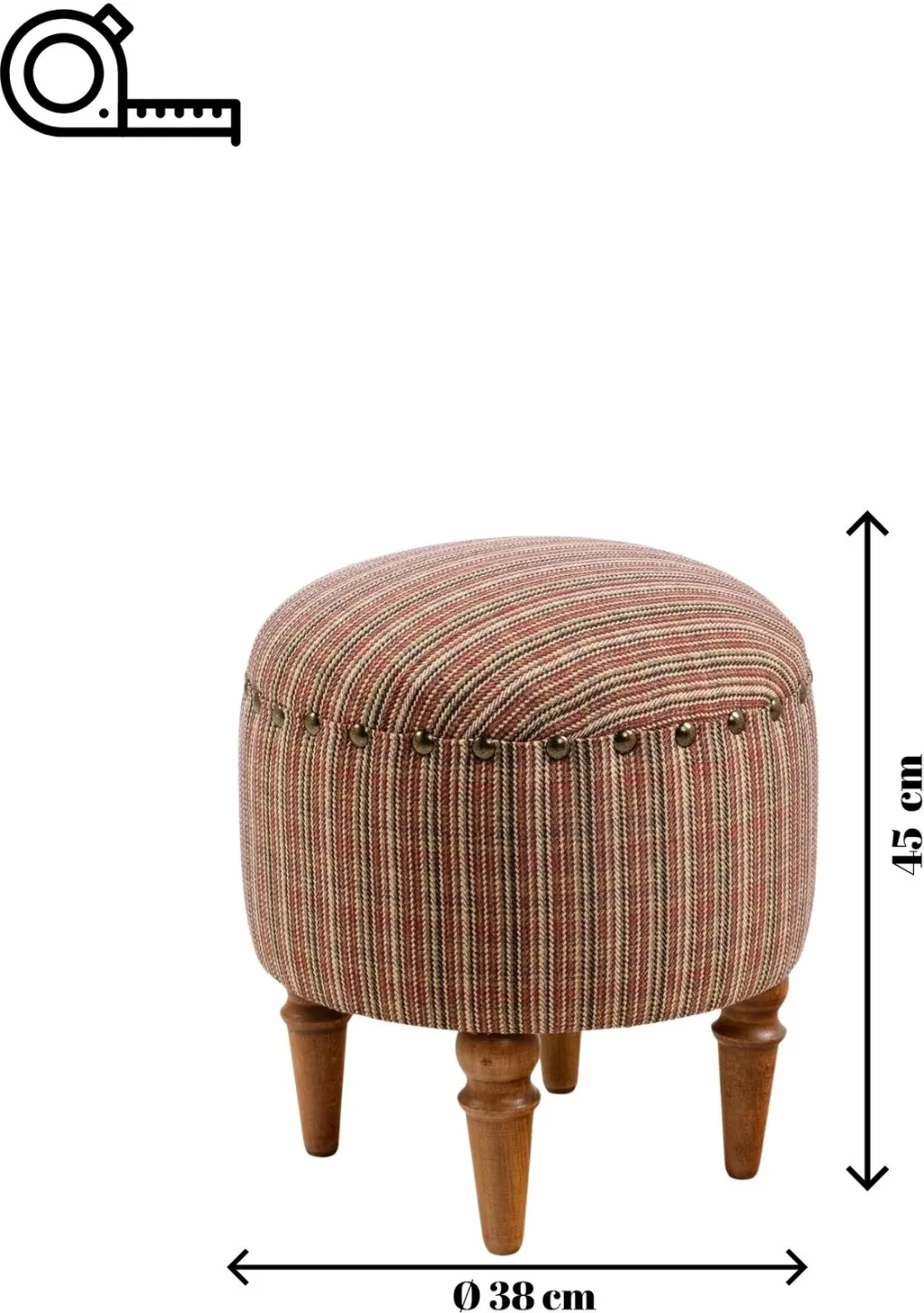 Tufet Saga Nostajik, multingjyrësh, këmbë arre, Atelier del Sofa - 6