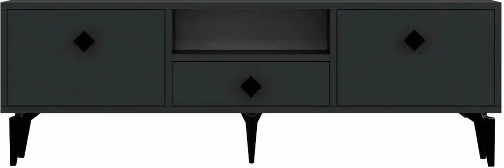Komodë TV Skye Decor, anthracite, e zezë, 1304-DROP-1 - 3