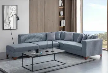 Kënd-sofë krevate, Atelier del Sofa, West Left, ngjyrë gri