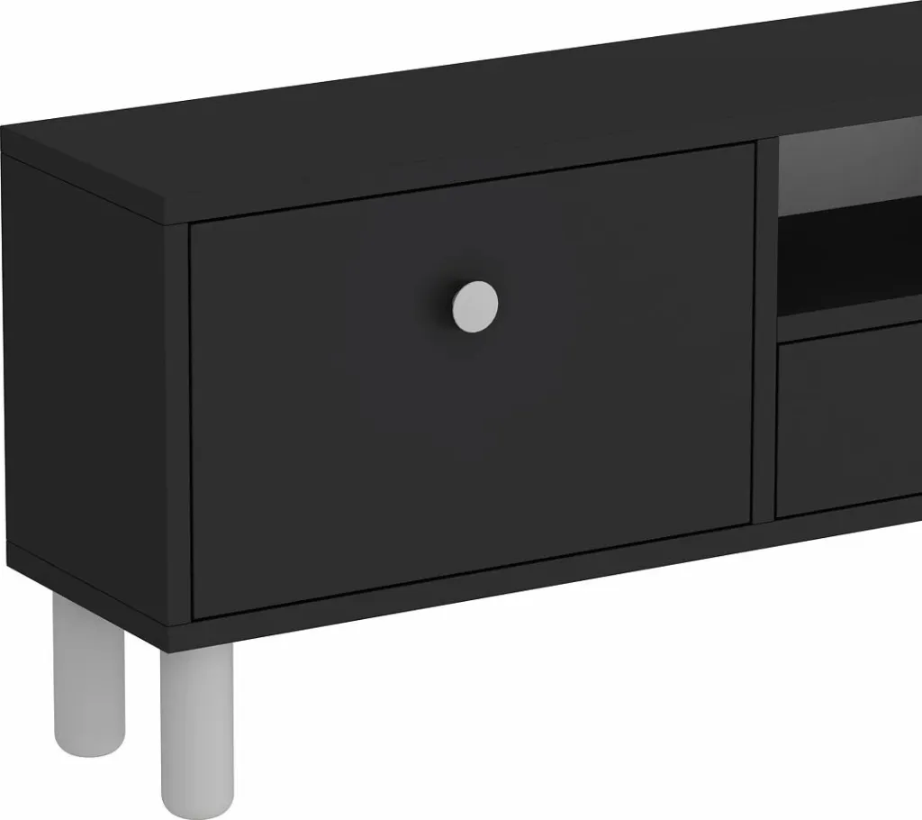 Komodë TV Skye Decor, anthracite, e bardhë, 1310-DROP-1 - 5